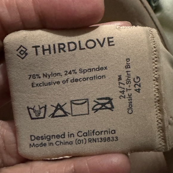 Thirdlove size 42 G tan underwire bra - Picture 4 of 5